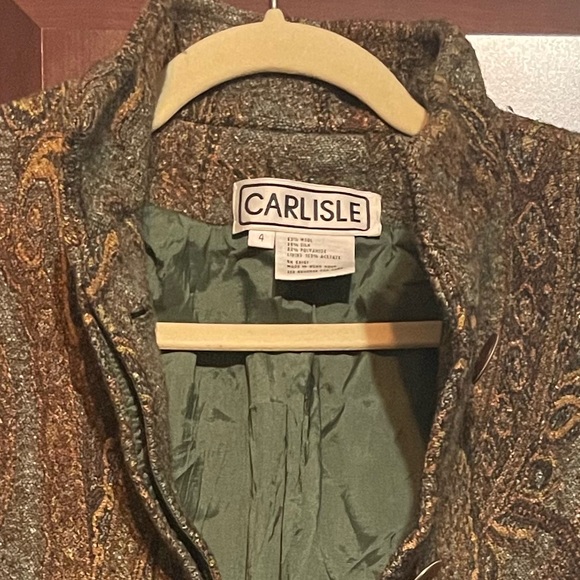 Vintage Paisley Peacoat - Picture 3 of 3